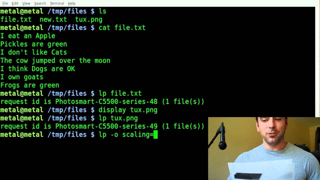 Printing from the command line - BASH - Linux