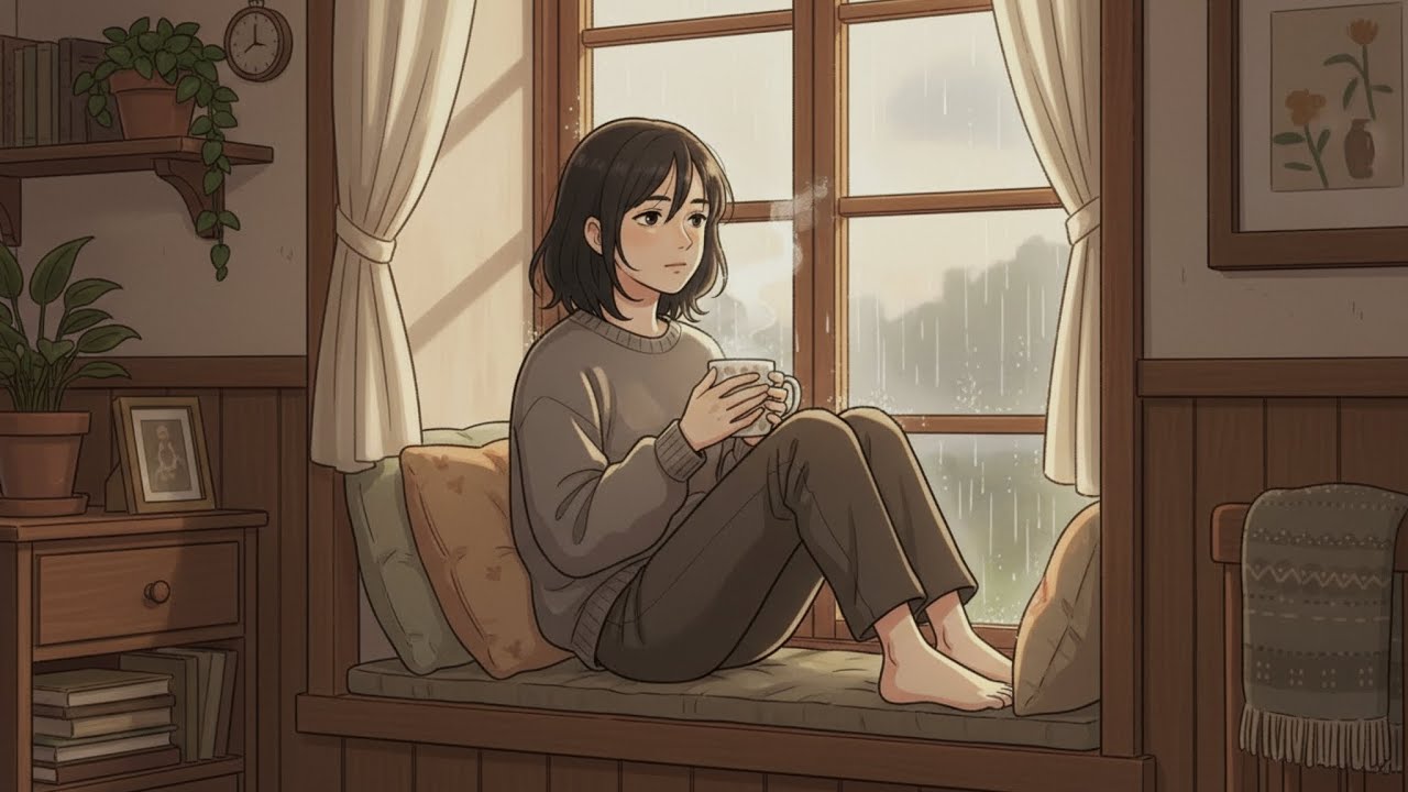 A Rainy Afternoon at My Childhood Home | Warm Tea, Quiet Cooking, No Music