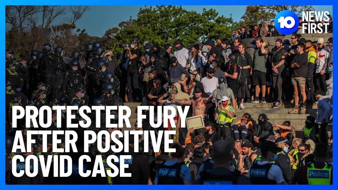 Melbourne Protests Slammed As Protester in Hospital with COVID-19 | 10 News First