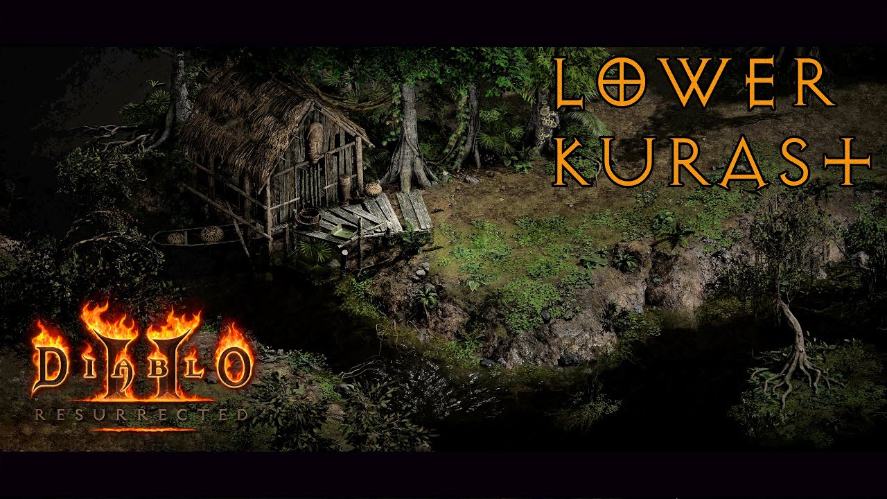 Raining Lower Kurast - relaxing ambient music | Diablo 2 Resurrected Soundtrack