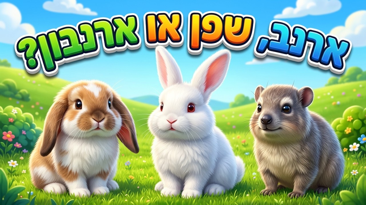 ארנב, שפן או ארנבון? חיות לילדים 🐰🐇 ארנבת ארנבים חמודים