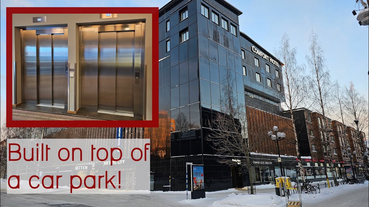 2017 KONE MonoSpace elevators - Comfort Hotel Umeå City, Sweden
