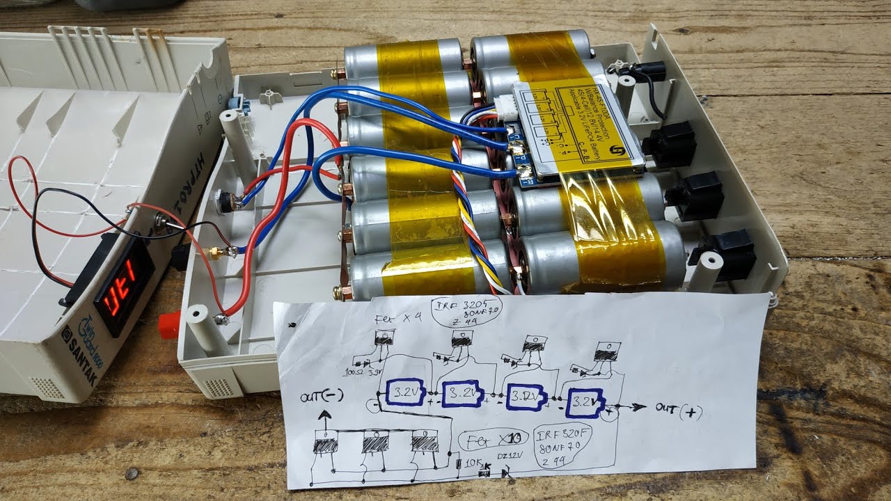 Tự chế mạch cân bằng cell pin lithium | lithium battery protection circuit