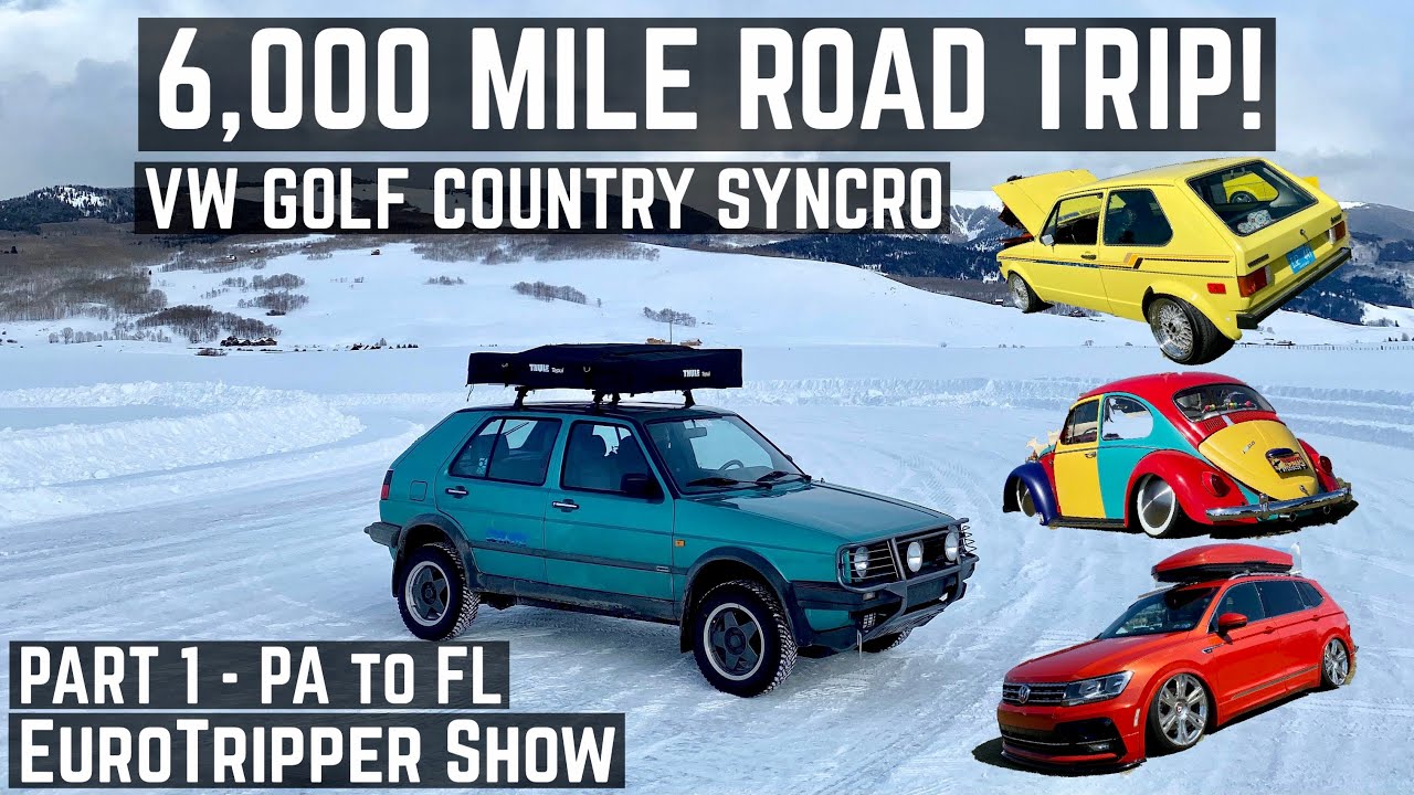 Driving 6000 Miles Across The USA In My Rare Mk2 Golf Country! | Part 1 #roadtrip #automotive #vw