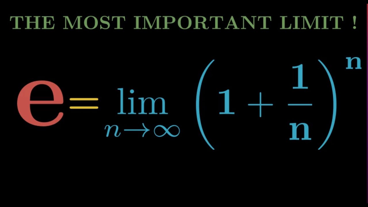 Euler's number e=lim(1+1/n)^n, Base of Natural Logarithm, most important limit existance proof