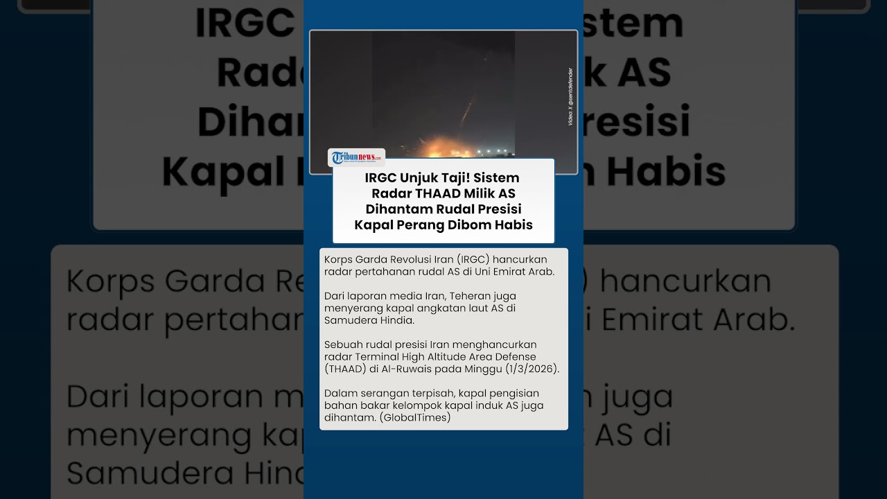 IRGC Unjuk Taji! Sistem &nbsp;Radar THAAD Milik AS Dihantam Rudal Presisi, Kapal Perang Dibom Habis