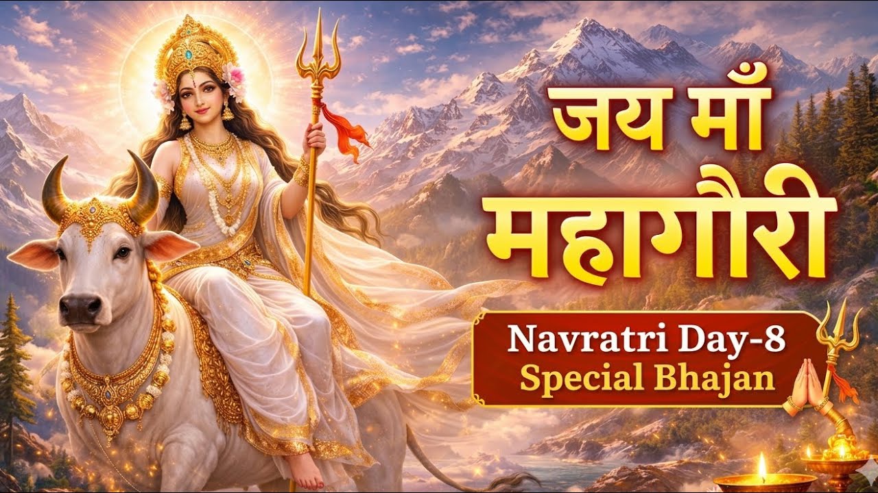 🔱 जय माँ महागौरी | Navratri Day-8 Special Bhajan | Maa Mahagauri Bhakti Song | Navdurga