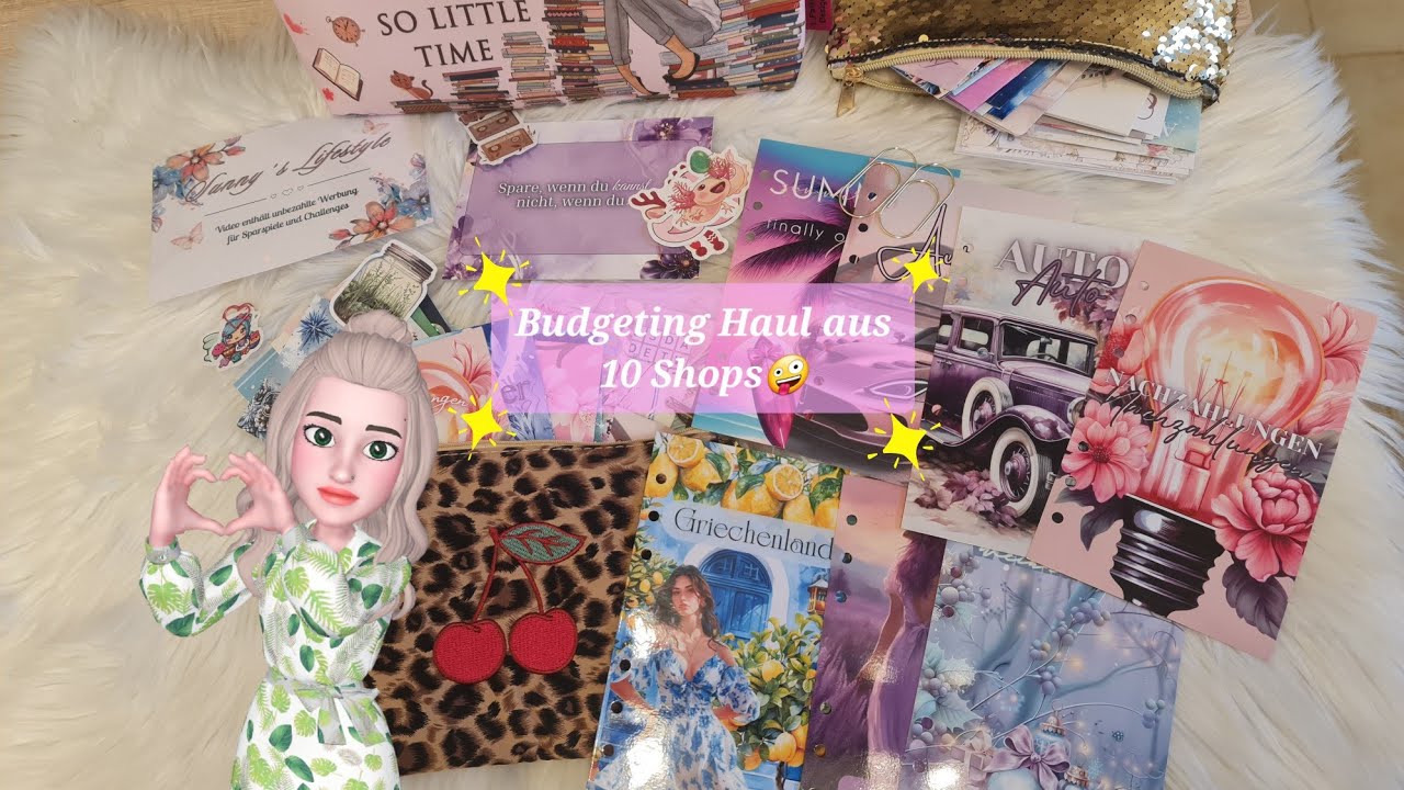 ✨️💜✨️Sparspiele & Challenges | Shopping Haul aus 10 schönen Budgeting Shops | Umschlagmethode✨️💜✨️