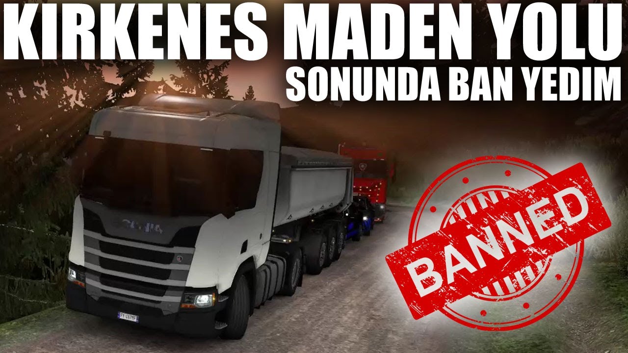 SONUNDA BAN YEDİM !! BOL SOLLAMALI VİDEO | Kirkenes Maden Yolu - ETS 2