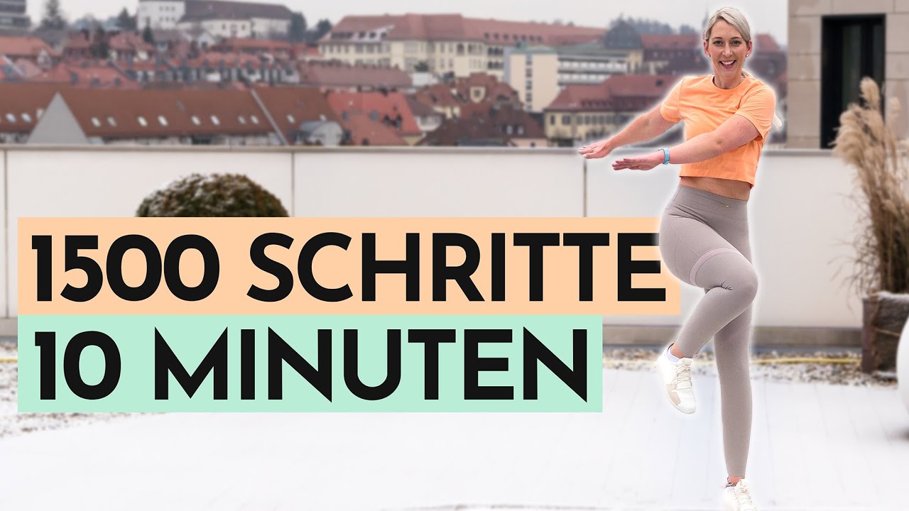 1500 SCHRITTE in 10 Minuten zu Hause sammeln | Mile Walk | Schritte Workout