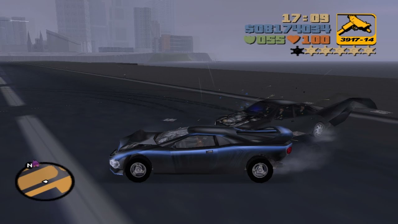 GTA 3 Epic 6 Stars Airport Shootout /Chase +Escape