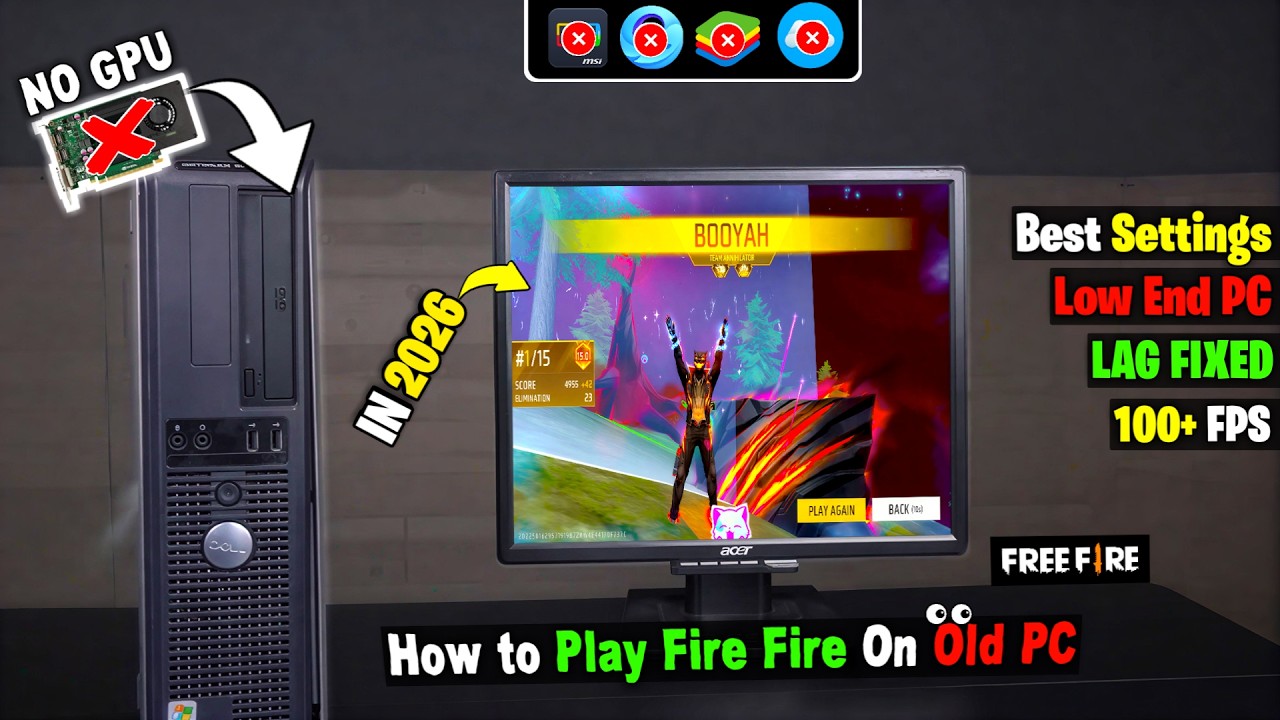 How To Play Garena Free Fire In Low End PC (2026)