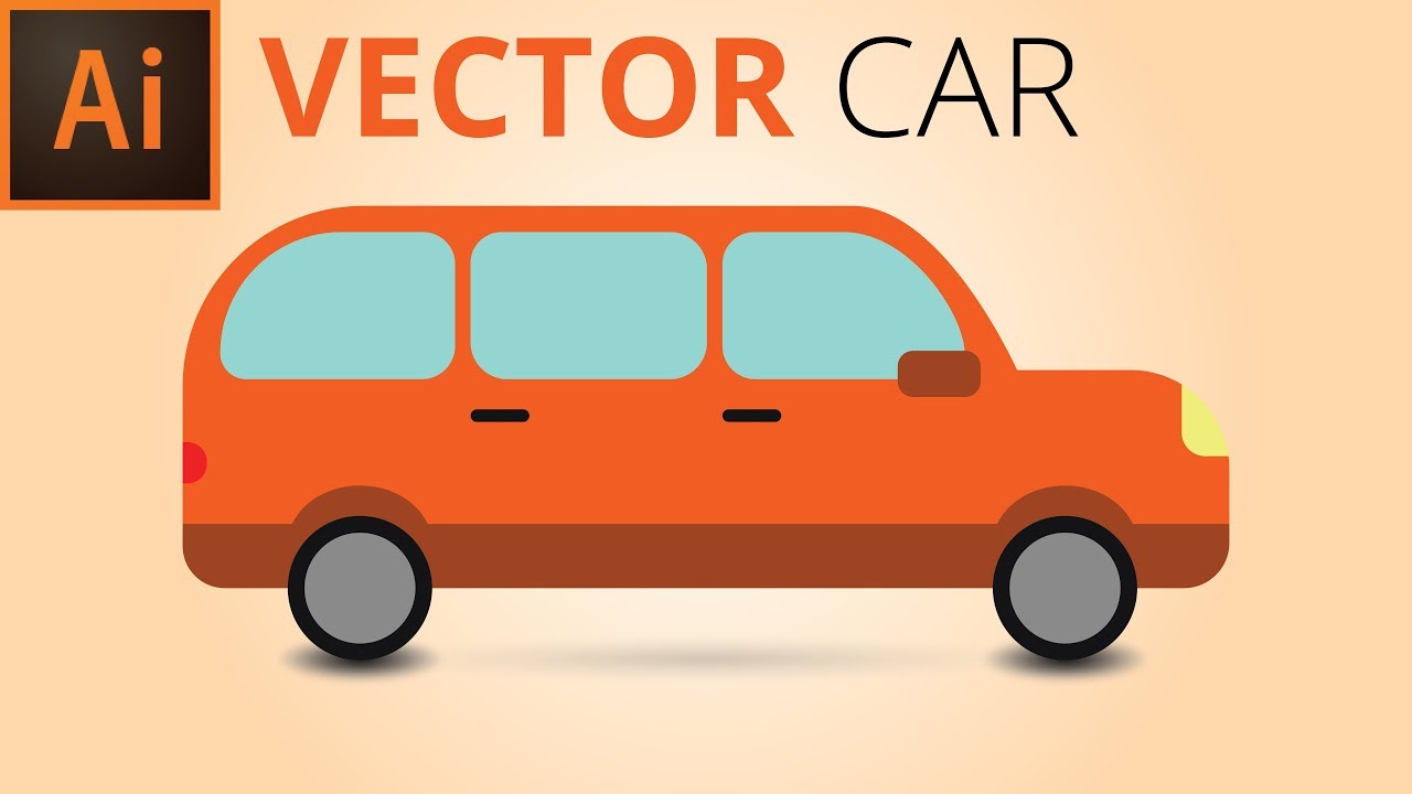 Adobe Illustrator Tutorial | How to design a flat car | Beginners’ Tutorial | By Strong Graphics TV