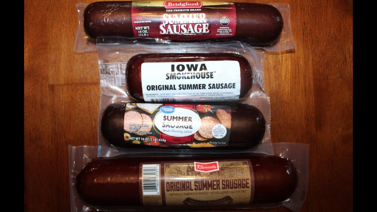Summer Sausage Blind Taste Test: Bridgford, Iowa Smokehouse, Great Value & Klement’s