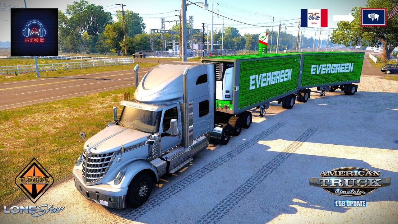 International LoneStar🧀🚛 Update 1.58 | Realistic Driving | ATS | Ford Dodge → Casper