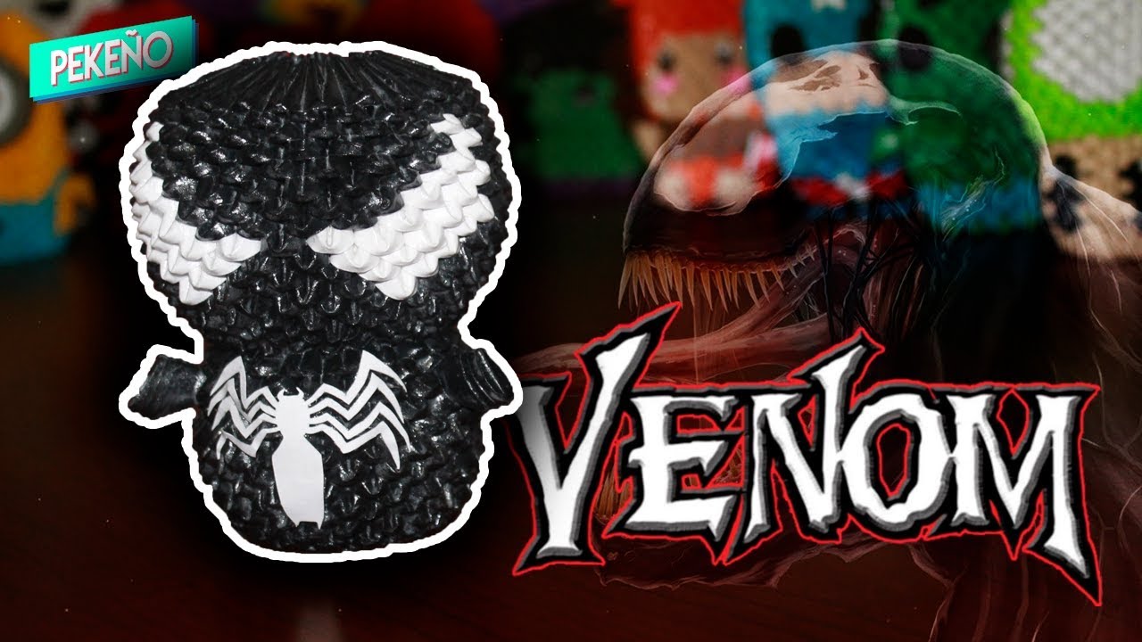 Venom Origami 3D 💀😈 (No Audio) | Pekeño ♥