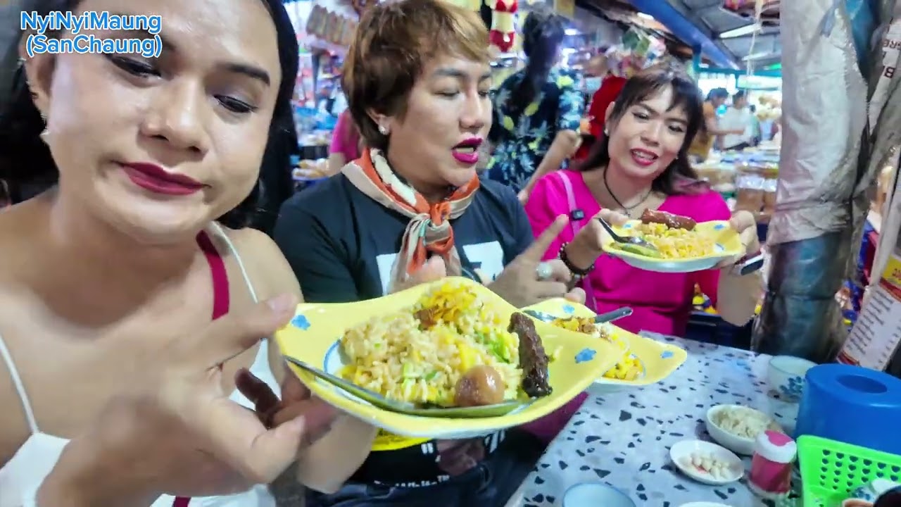 ပြည်မြို့ ပန်းတောင်း ထမင်းသုပ် စိန်ပန်းသုပ် စားချင်တယ်ဆို