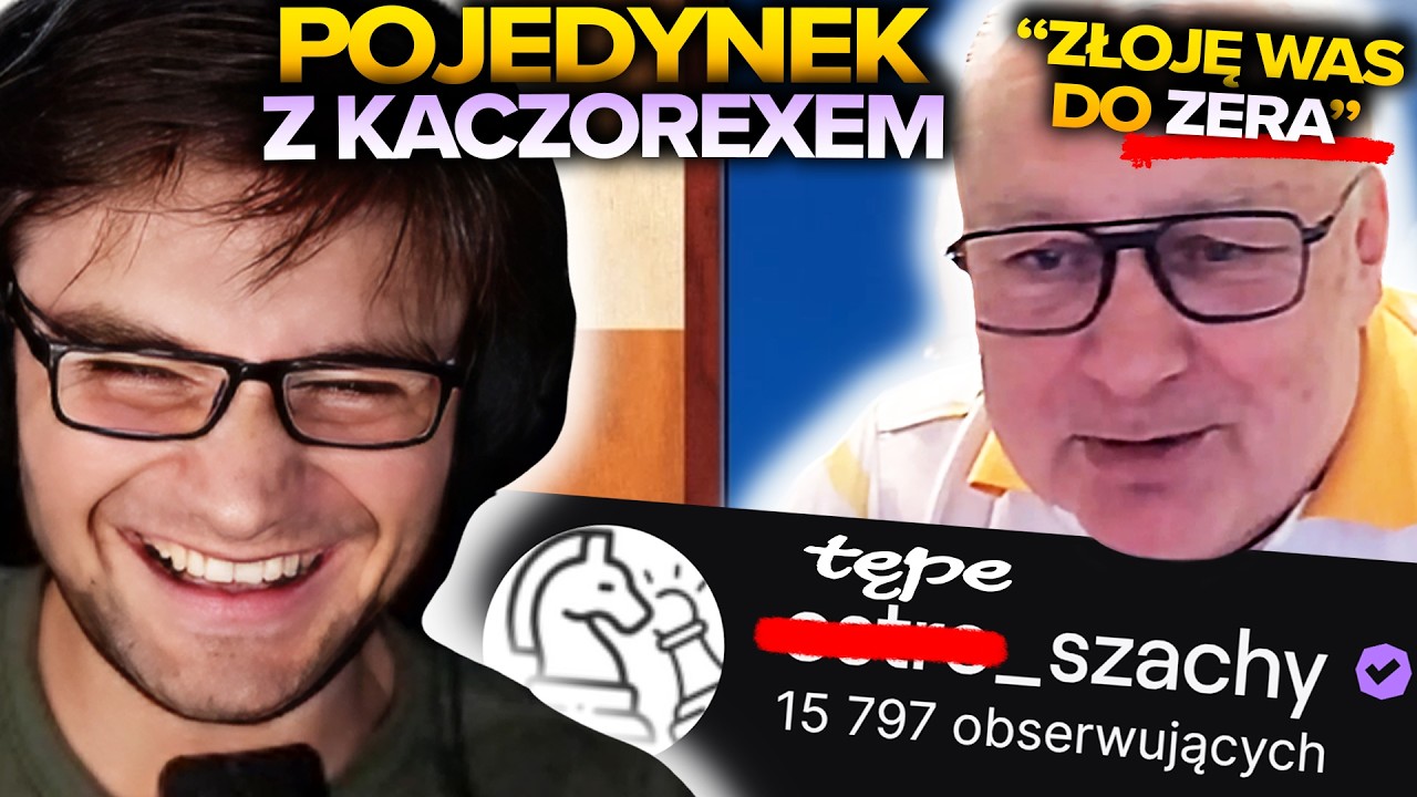 KACZOREX WYZYWA TĘPE SZACHY NA POJEDYNEK W SYMULTANIE