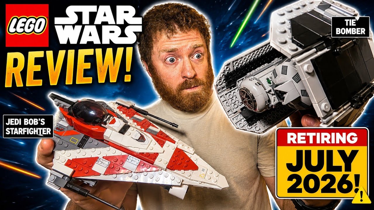 More LEGO Star Wars sets RETIRING July 2026 - Jedi Bob's Starfighter & Tie Bomber Review