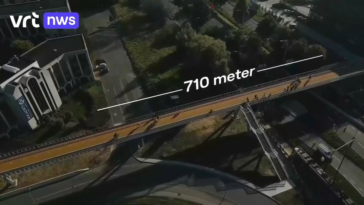 Langste fietsbrug van het land geopend tussen Machelen en Zaventem