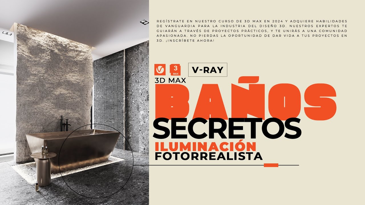 🟧El Secreto Para Iluminar Baños Fotorrealistas, 3D MAX V-Vray