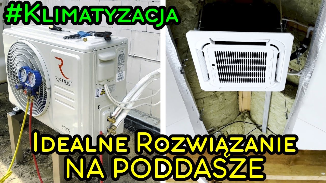 NAJLEPSZY KLIMATYZATOR NA PODDASZE ? Montaż Rotenso Tenji 5kW