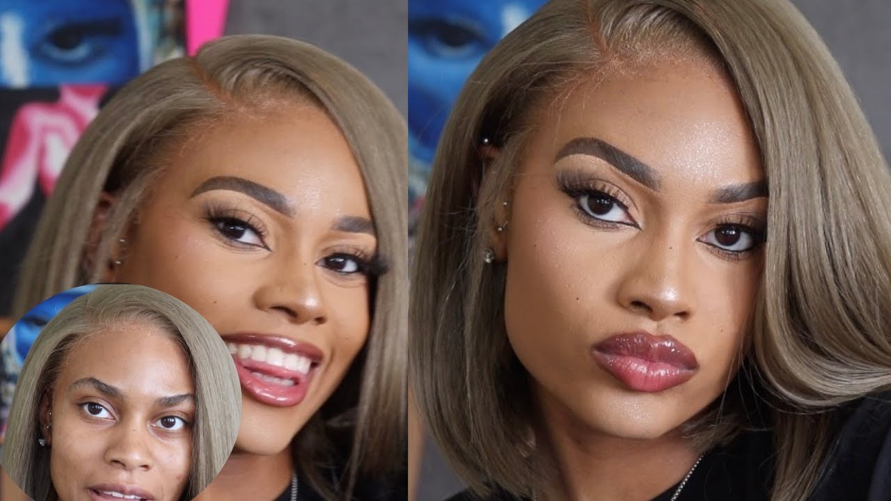 Watch me SLAY sensationnel Bare lace 13x6 ASH BLONDE BOB WIG IS IT GIVING BEYONCÉ WATERMELON 😂✨😍😍