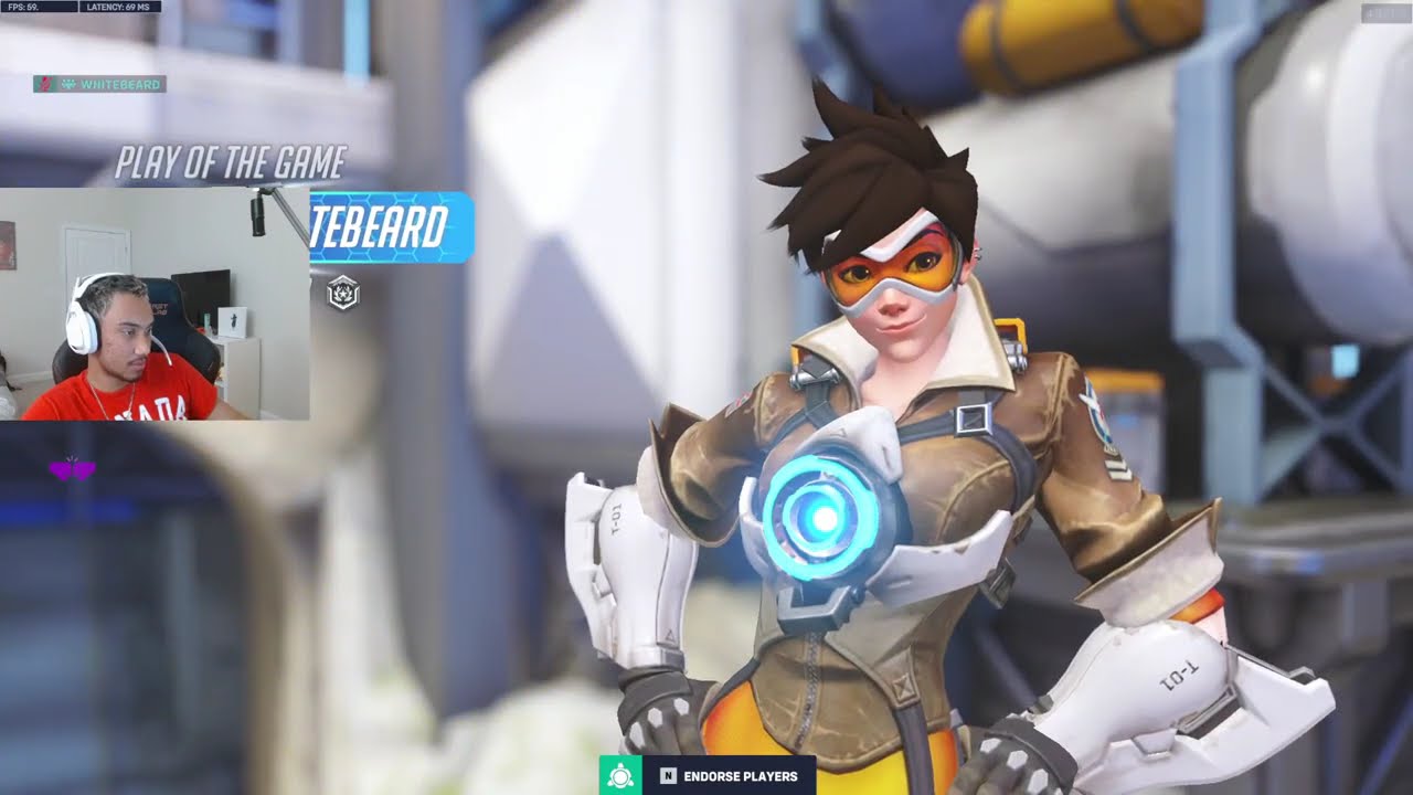 Трейсер входит в 0,1% лучших персонажей в Overwatch 2 — Геймплей Трейсер без сахара, 20 сезон.