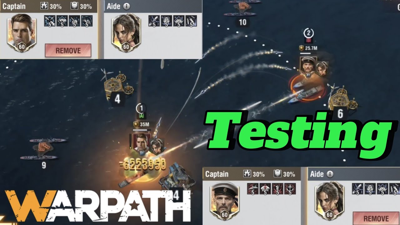 Warpath | Testing Some Popular Officers Pair On GMD (Guided Missle Destroyer)