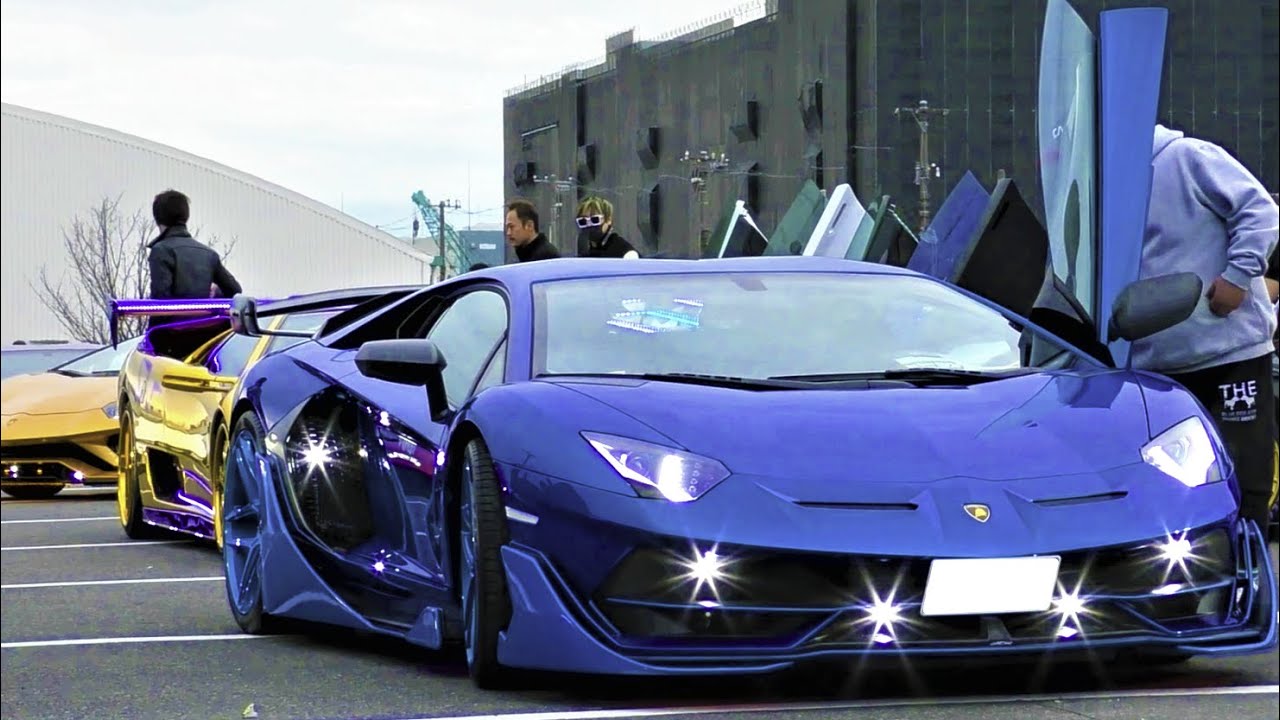 【NS Rounder CAR SHOW】スーパーカーのエンジンスタート～搬出/Supercars sound in Japan.