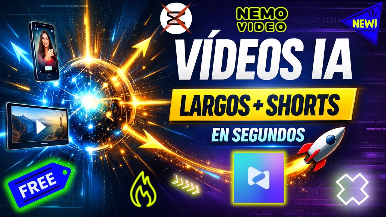 Crea VÍDEOS LARGOS y SHORTS Virales en SEGUNDOS con esta NUEVA IA (2026) 🚀