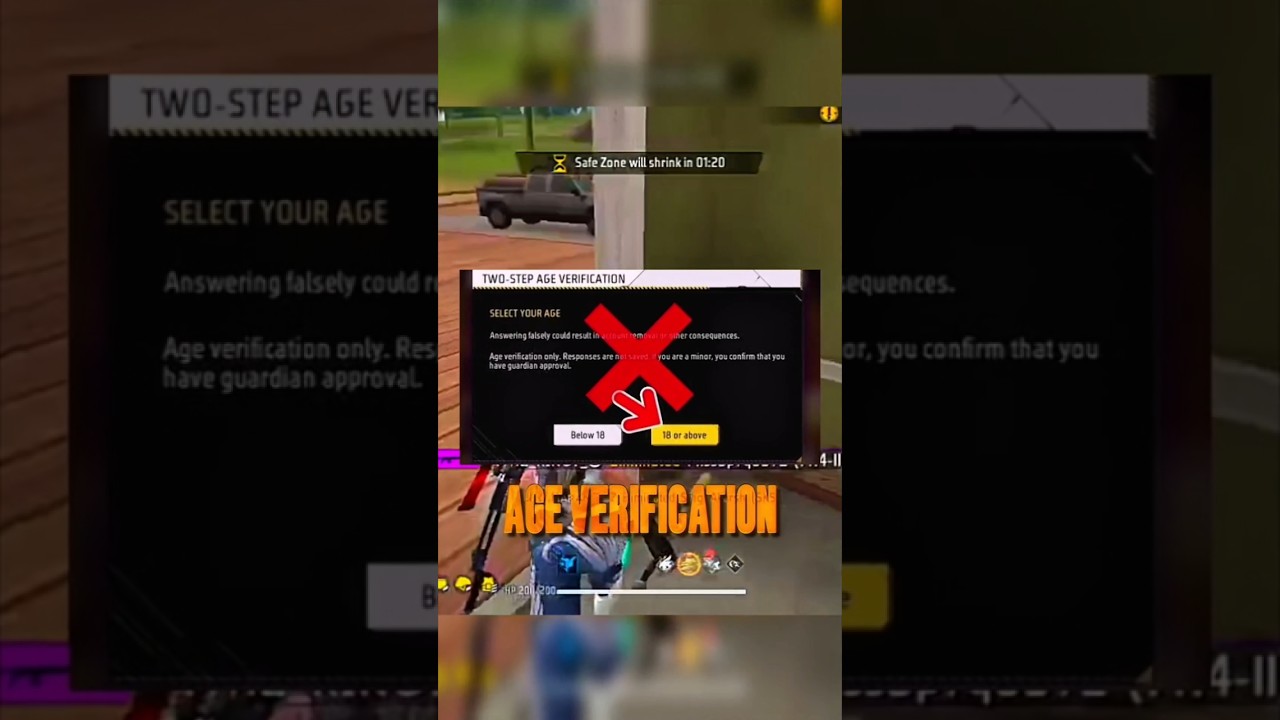 ​Age Verification Mein Yeh Galti Mat Karna! 🚨 ID Ban Alert 😱 #freefire #ageverification #shorts
