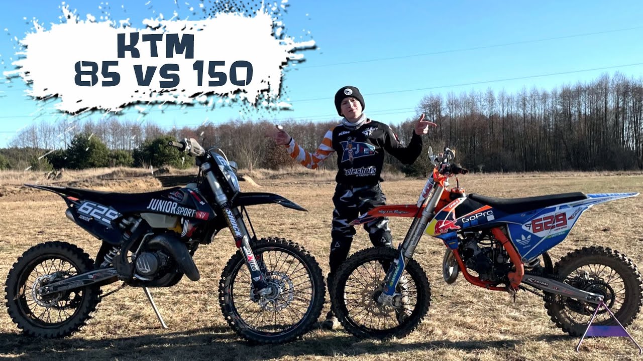 Por&oacute;wnanie KTM 85sx i 150xcw | parametry ważne dla nastolatka