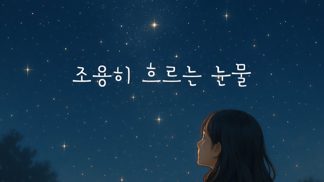 《조용히 흐르는 눈물》 💔 ( 🎧 이별 발라드 ) 