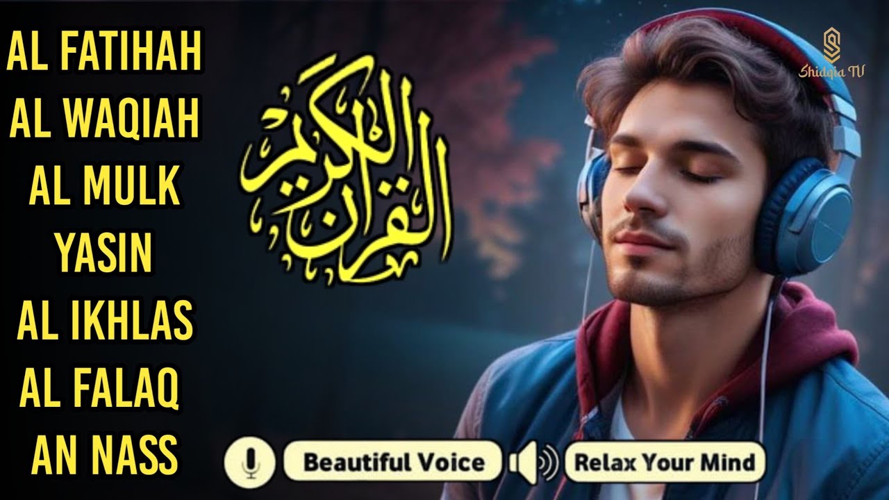 Quran recitation in a peaceful voice I Alfatiha, Yasin ,Arrahman ,AlWaqiah ,Almulk -By Alaa Aqel