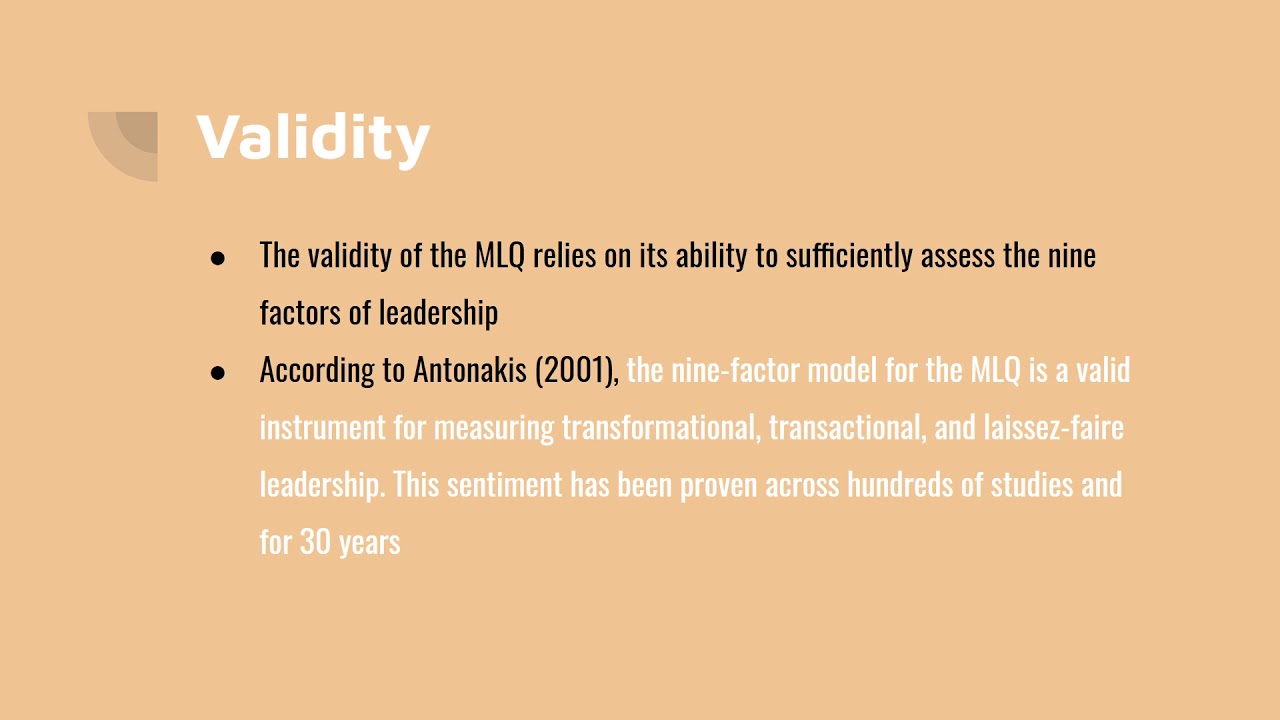 MLQ Presentation