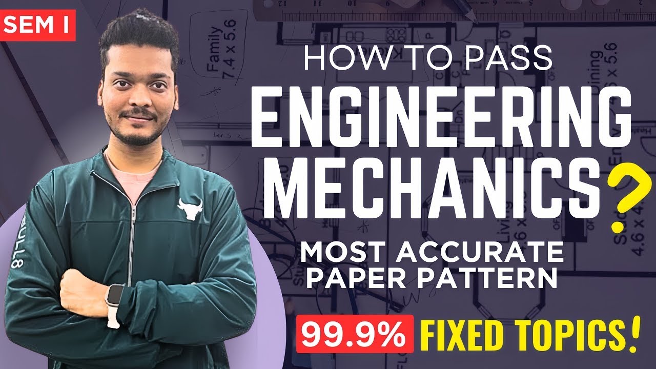 🔥100% Fixed Questions For Mechanics | How To Pass Engineering Mechanics | Mumbai University#sem1 #mu