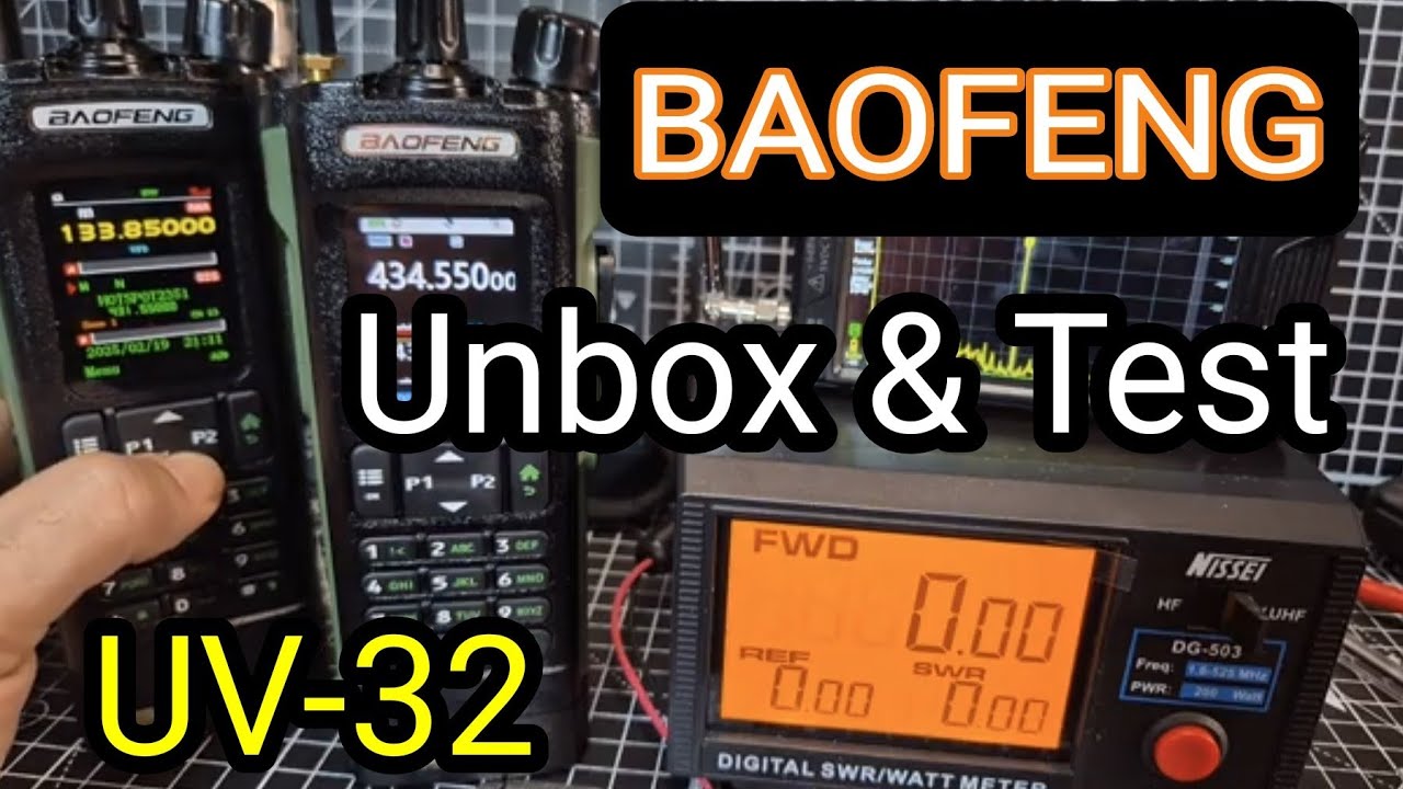 Распаковка - BAOFENG UV-32 и тест