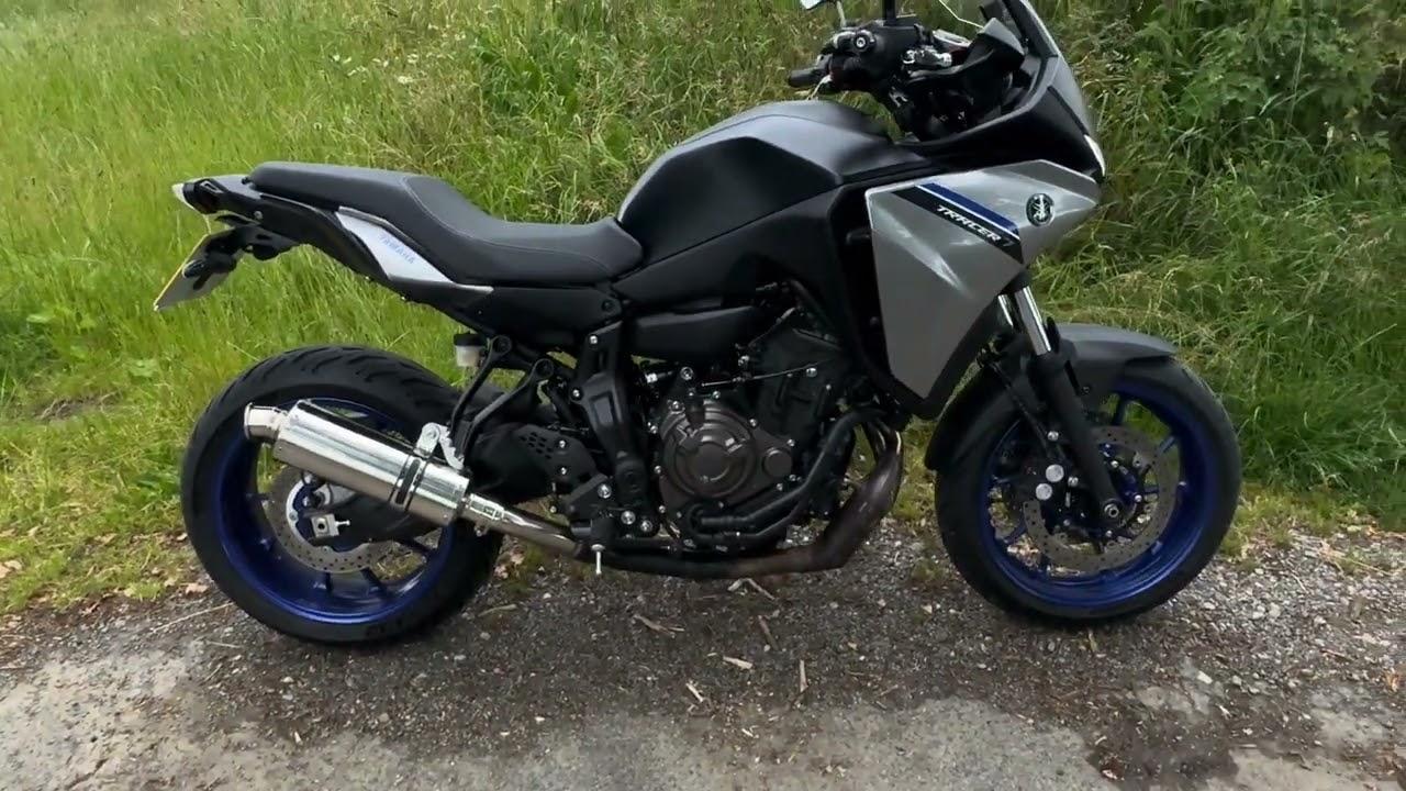 Yamaha Tracer 7 Black Widow exhaust startup