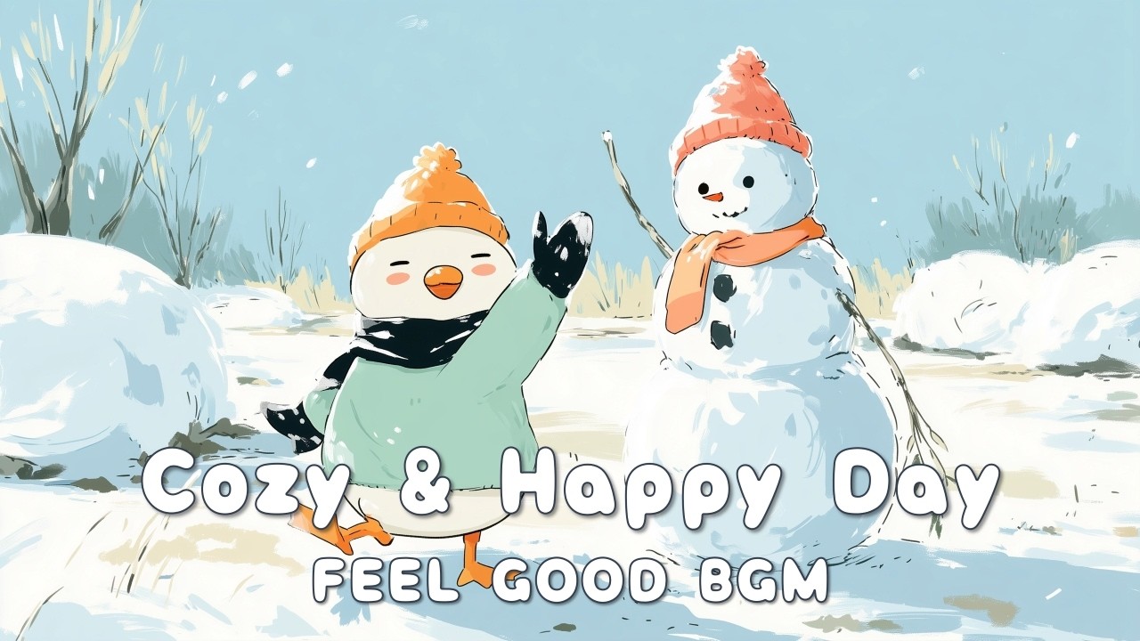 【Work & Focus BGM | Pastel Cute Music】雪だるまとごあいさつ【作業用・仕事用・勉強用】