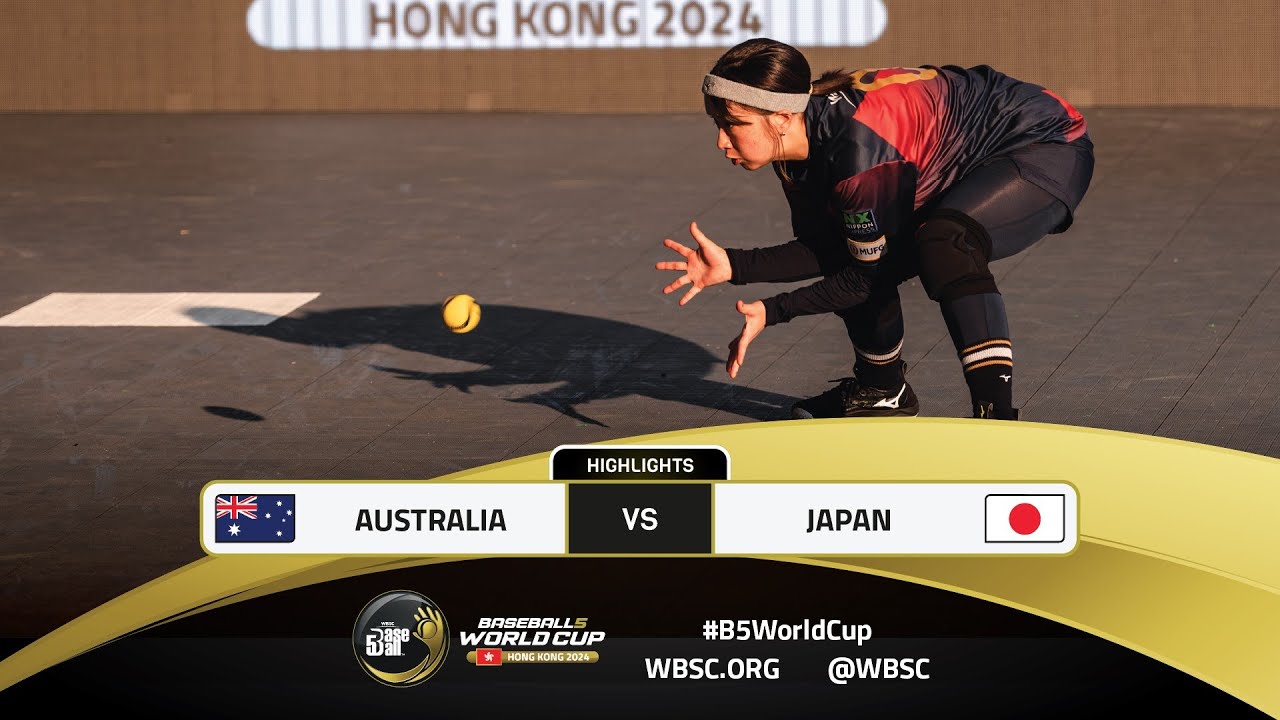 Highlights | Game 9 AUS v JPN | WBSC Baseball5 World Cup 2024