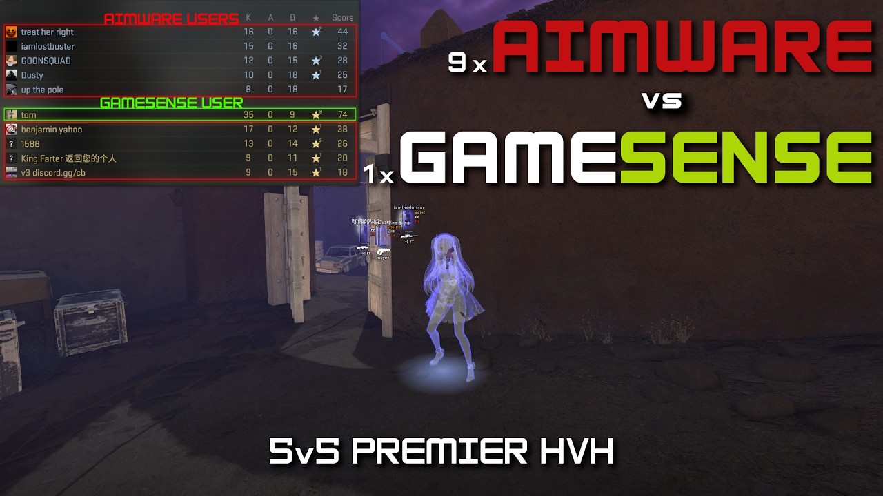 Cs2 Premier 5v5 HvH ft. Skeet.cc vs Aimware