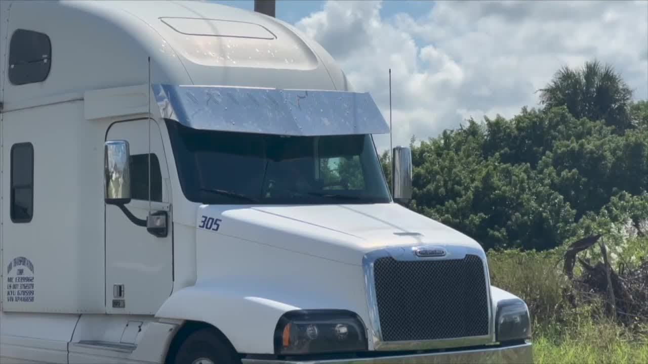 Illegally parked semi-trucks create safety hazards in Lehigh neighborhood