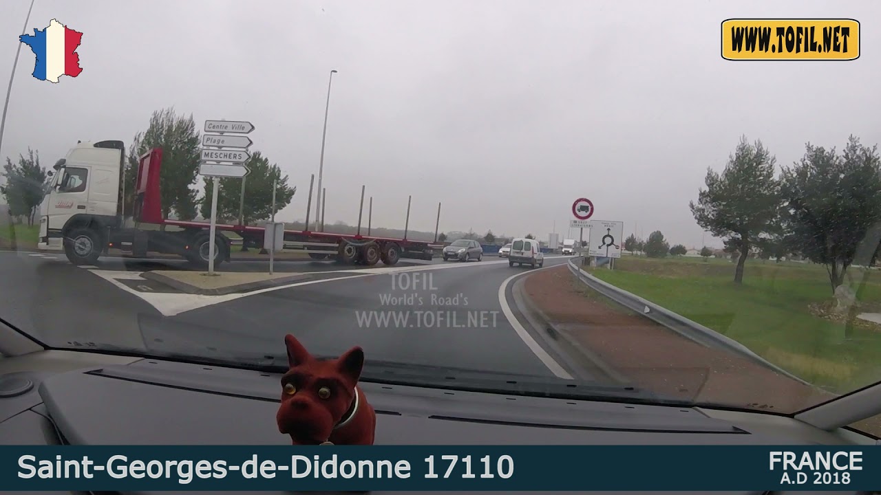 Saint Georges de Didonne 17110 FRANCE 2018 Driving Road Trip WWW.TOFIL.NET