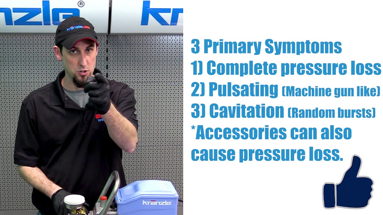 Kranzle repair -  3 types of pressure loss
