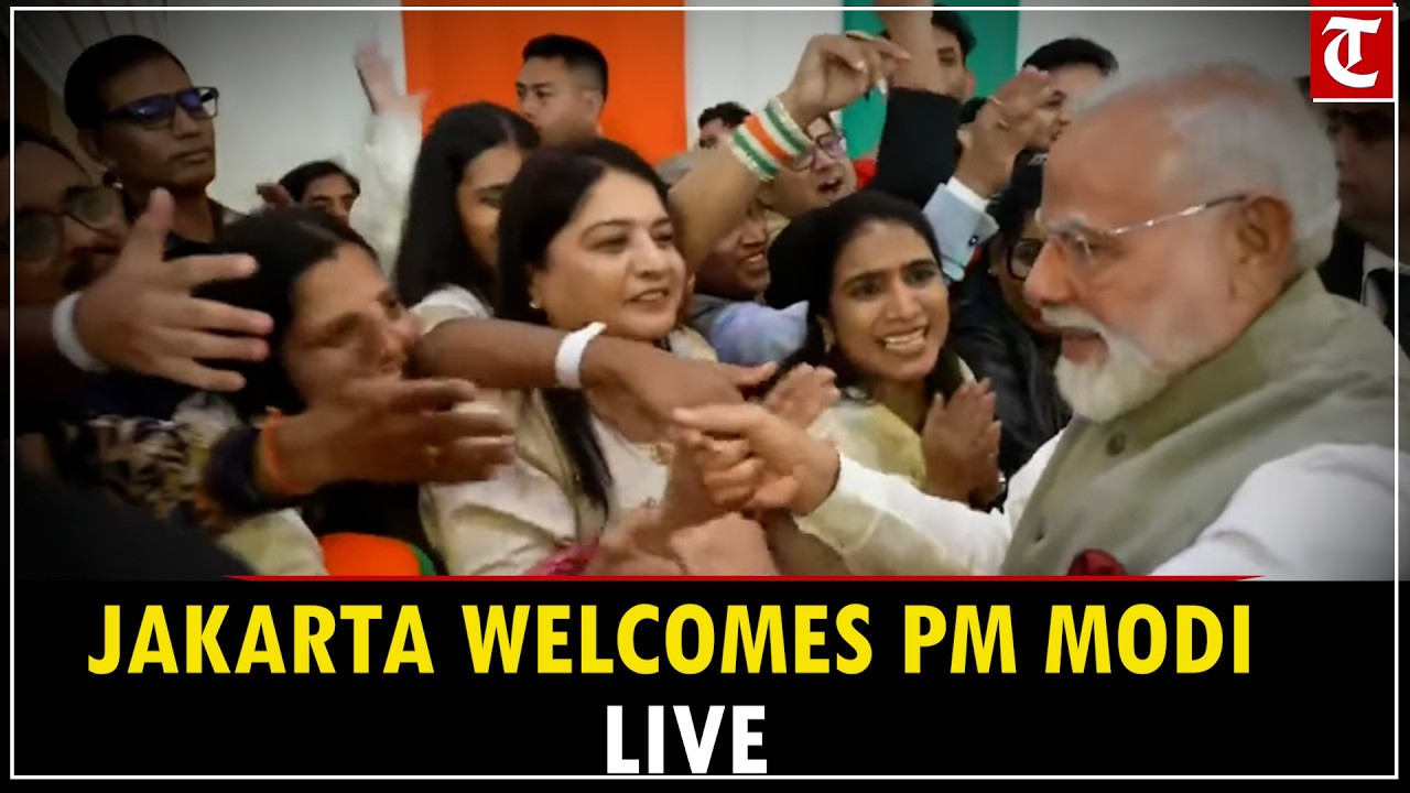 LIVE: PM Modi Receives Warm Welcome from Indian Community on Arrival in Jakarta, Indonesia