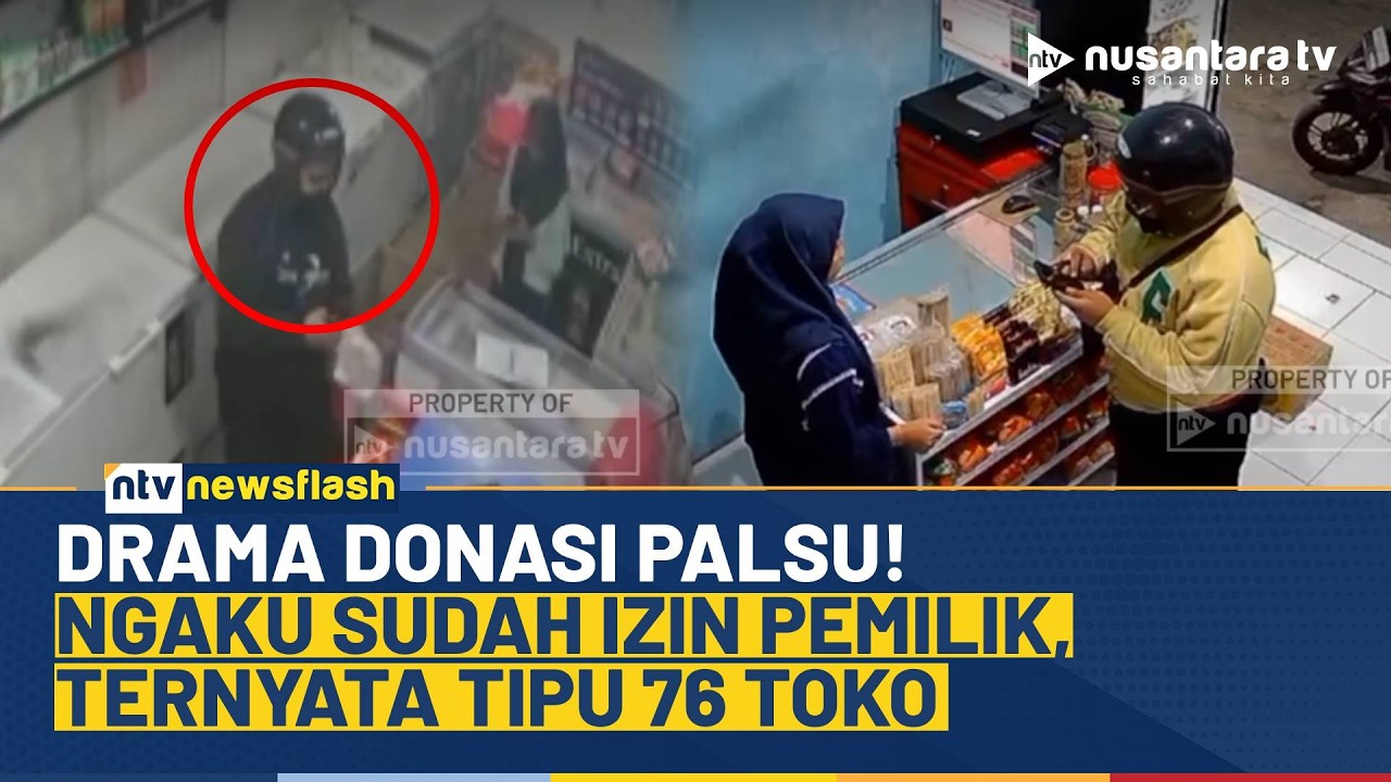 Terungkap! Penipu Sumbangan Fiktif Keliling Ngawi, Uang Ratusan Juta Dikantongi | NTV NEWS FLASH