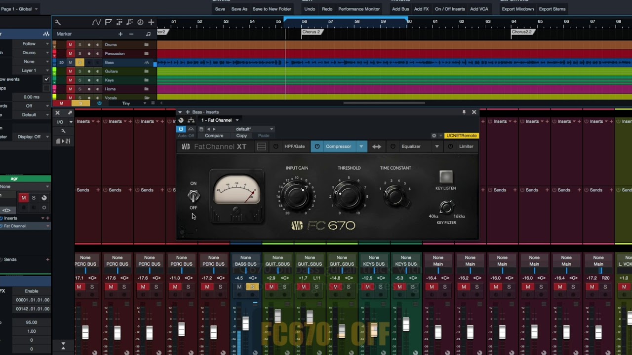 PreSonus Fat Channel Plug-in Demo: FC670