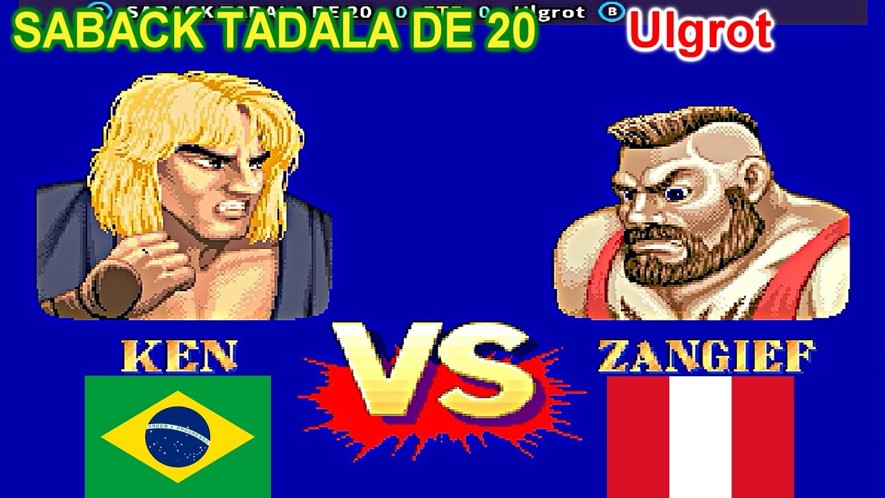 Street Fighter II': Champion Edition - SABACK TADALA DE 20 vs Ulgrot FT5