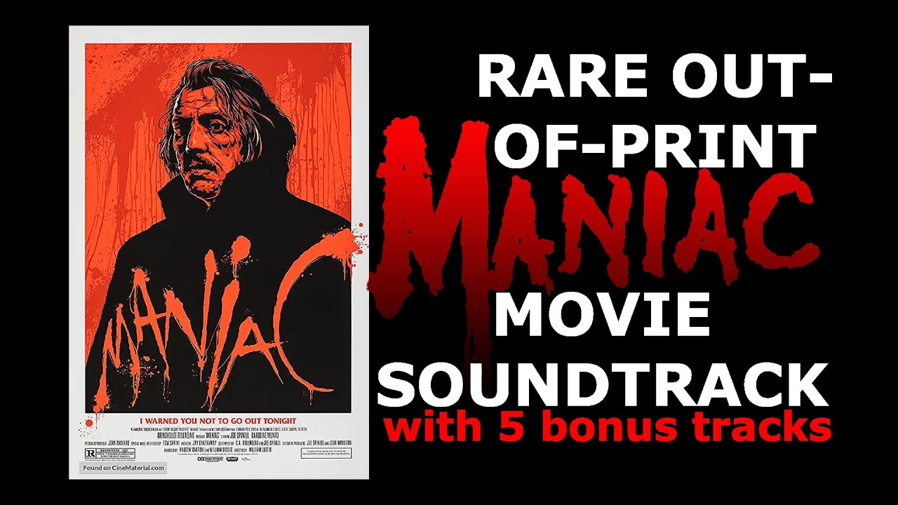 Cult-Horror MANIAC Rare  Movie Soundtrack (57 mins.)